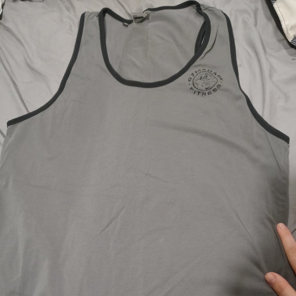 GymShark Men's Grey Tank Size M